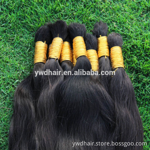 8A 1kg unprocessed 100% virgin brazilian human hair virgin bulk hair ponytail natural human hair